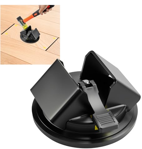 Laminat Saugnapf Bodenlücken Fixierer, doppelte 45° Schrägfläche schwerlastig, Saugheber Laminat, Plankengreifer aus Eisen – Reparatur Werkzeug für laminatboden & Vinyl