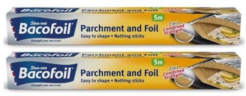 BacoFoil 2 x folie och pergamentpapper, 2-i-1 5 m