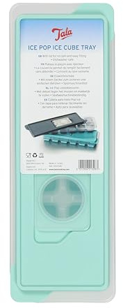 Tala Push Out Ice Cube Tray with No-Spill Removable Lid, Quick and Easy Release with Silicone Base which Will Release with Ease, Traditional Ice Cube Shape