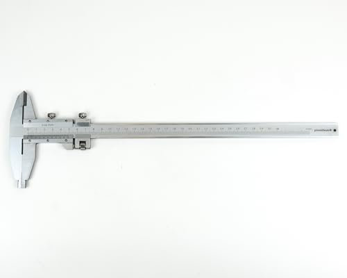 PIMALDAUM® Messschieber Type II - Schieblehre. Grosse Schenkel, 0-300 mm, gem. DIN 862, Edelstahl, in stabiler Kunststoffbox