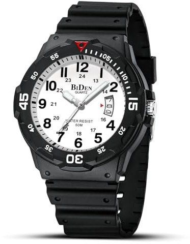 HANPOSH Mens Watches Analog Quartz Watches Men 30M Waterproof Watch Fashion Casual Mens Designer Wrist Watch with Date