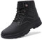 Littleplum Herren Winterschuhe Winterstiefel mit Warm Gefüttert Warm Wasserdicht Wanderschuhe Schneestiefel,ALL Schwarz,43 EU