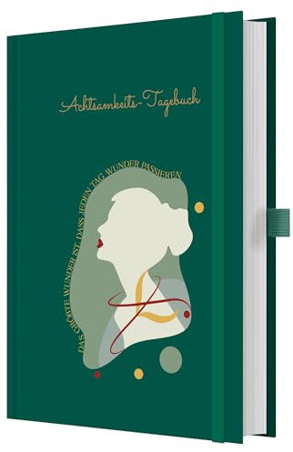 TIEFOSSI Gratitude Journal Notebook für Frauen Männer, undatiert täglich geführtes Journal für Affirmation & Dankbarkeit, Selbstfürsorge Hardcover Notizbücher für Tag & Nacht Reflexion
