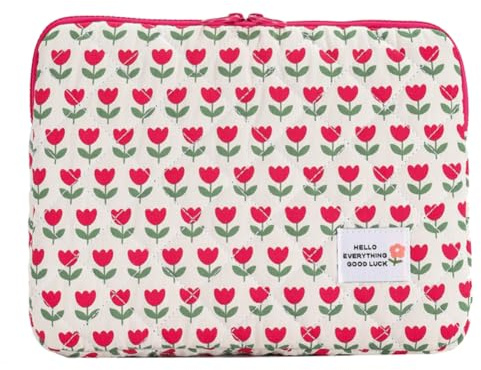 Starnearby Housse pour Ordinateur Portable, étui de Protection Ordinateur Portable à Imprimé Floral, Pochette Ordinateur Portable Compatible avec 11/13/14/15/16 Pouces