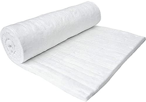 Hochtemperaturbeständige Keramikfaser-Isolierdecke für Holzofen, Pizzaöfen, Kamin, feuerfeste Trennwand für Kaminofen, Kessel (20 mm, 61 x 500 cm)