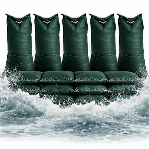 100x Sac de sable pour inondations - Protection contre les inondations avec cordon de serrage - Sac de 40x60 cm & Sac en tissu pour la protection contre l'eau, non rempli (100)