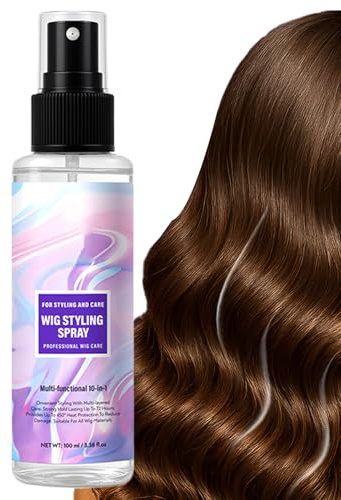 Perukspray För Syntethår Närande Återfuktande För Naturligt Torrt Frissigt | 100 milliliter perukvårdsspray för naturligt hår Till Män Och Kvinnor Och Resor