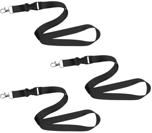 JYNXOR 3 Pièces Lanière Tour de Cou, Lanyard Neck Strap Nylon avec Fermoir Mousqueton Cordon Tour de Cou avec Boucle Détachable et Cordon de Téléphone Portable Lanières de Bureau pour Carte Clé Badge