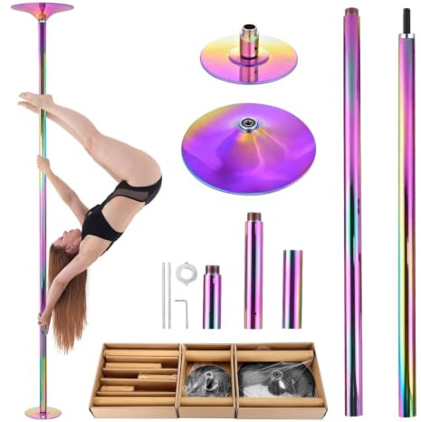 Generisch Pole Dance Bars for Home 45 mm Dance Pole with Stand