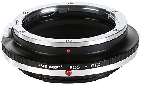 K&F CONCEPT EOS - GFX Objektivadapter, Objektiv Adapterring für Canon EOS EF Objektiv auf Fujifilm Fuji GFX Kamera