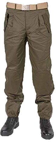 Pantalone drop modello 75 esercito italiano 100% cotone con rinforzi sulle ginocchia e zip alle caviglie nuovo 4 tasche militare donna e uomo Made in Italy dalla 42 alla 56 verde oliva anni 70/80 (48)