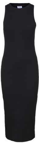 Vero Moda Femme Robe Vmlavender Sl Calf Dress Vma Noos, Noir., M