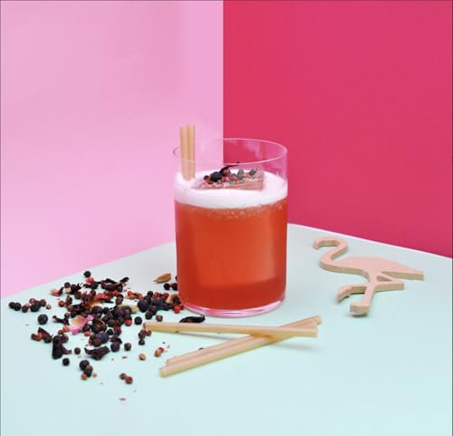 Paille Biodégragdable en Canne à Sucre | Ne ramollit pas | Made In France | Certifiée CHR (850, Courte)