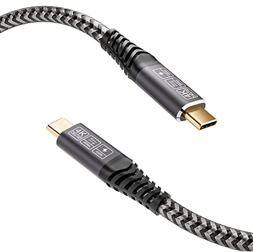 CAKOBLE Cable USB 3.2 Gen2 Tipo C, 20 Gbps, 100W 20V/5A Cable de Carga Rapida, 1M, 4K @ 60Hz de Transmisión Para Ordenadores Portátiles, Teléfonos Móviles, Dispositivos USB C