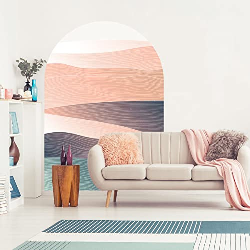 Ambiance Sticker Icke-vävd tapet förlimmad jättefresker - solnedgång båge - dekorativt lim | H127 x L90 cm