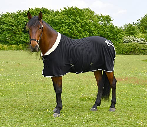 Rhinegold Mostra Pile con Collo in Pelliccia Cavallo, Nero, 175,3 cm
