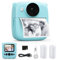 CalineGam Kids Camera Instant Print, 48MP & 2.0 Instant Camera for Kids with 32GB Card & Photo Paper, Christmas Birthday Gifts for Age 3-12 Girls Boys (Blue)