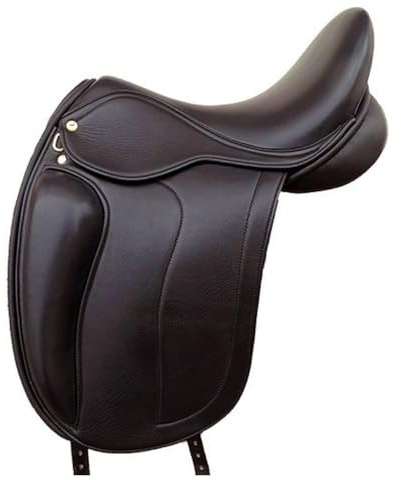 English Dressage ST-017 - Sella per cavallo Softie rivestita in pelle bovina, 33 cm a 48,3 cm, colore: marrone