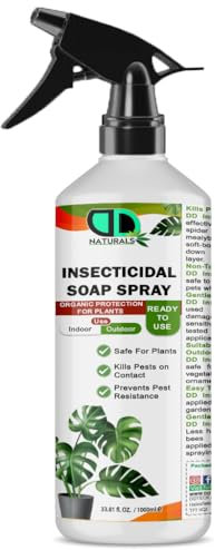 100% Natural Insecticidal Soap Spray – Insecticidal Soap for Plants, Organic & Biodegradable Formula, Kills Aphids, Mites & Thrips, Eco-Friendly & Non-Toxic (1000ml Spray)