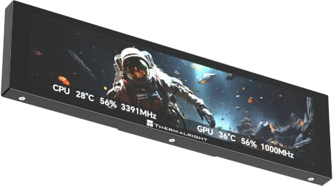 Thermalright Trofeo Vision LCD AIO PC-skärm på 23,5 cm, USB-typ C-visning för realtidsövervakning av hårdvara, med förinställda teman för speldator/kylningshus