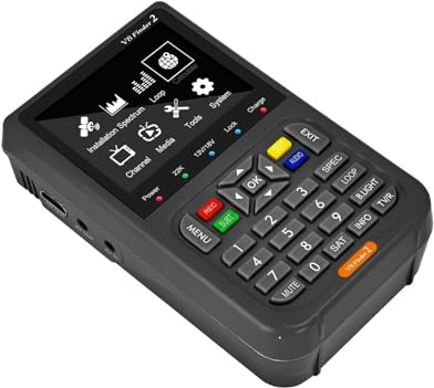V8 Finder2 DVB-S2 1080P Satellite Finder Ricevitore digitale for rilevatore di segnale DVB-S/S2/S2X Schermo LCD for la regolazione del satellite Facile da localizzare