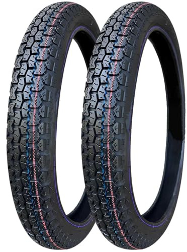 2PCS 2.50-18 Tire 2.50 x 18 Dirt Bike Tire Tube Type | 47L Maximum load 385 lbs 300kpa | Fully Reinforced 2.50 18 Tires(2PCS)