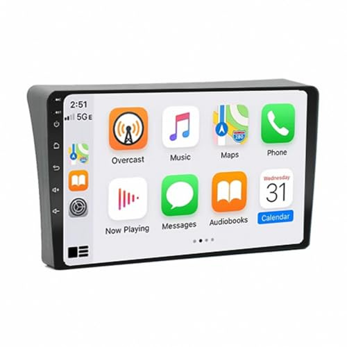 Trådlös Apple Carplay Android Auto-Skärm för Nissan Navara D40 2005-2010 Backkamera, Spegellänk, Bluetooth, Röststyrning, Gps-Navigering, Aux, Röstassistent, 4 Kärna 1G+32G