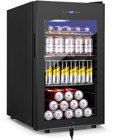 Velivi 17Inch Beverage Refrigerator and Cooler Freestanding