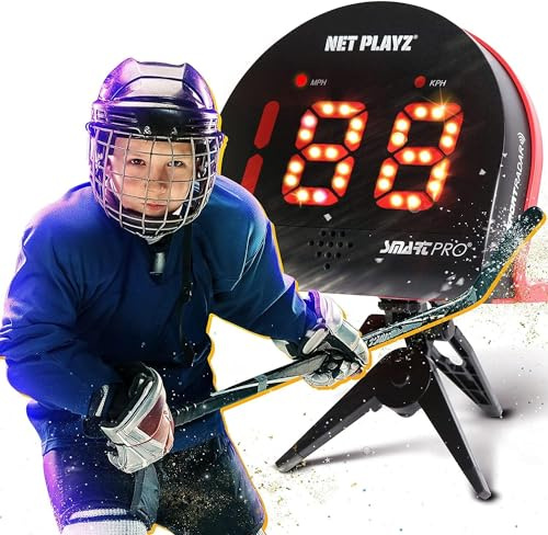 NET PLAYZ Hockey Radar Regali – Sensore Speed Guns Speed ​​​​​​Guns Guns Hands-Free Radar Guns | Hockey su ghiaccio, Hockey su ghiaccio, Street Roller Hockey, High Tech Gadget & Gear, nero