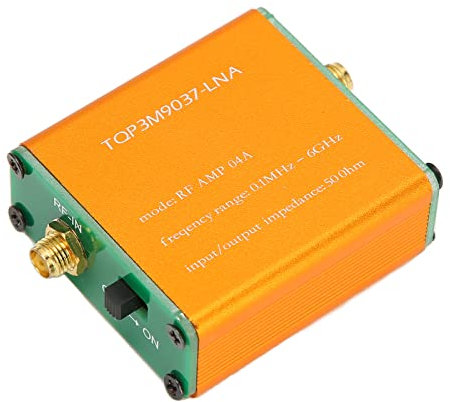 Amplificateur à Très Faible Bruit, Module LNA pour Radio Définie par Logiciel RF, Module de Préamplificateur de Puissance à Gain élevé 0,1 MHz‑6 GHz à Bande Complète 20 DB pour (Livré avec batterie