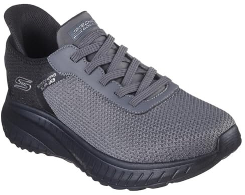 Skechers Herren Hands Free Slip-ins Squad Chaos-Balanced Edge Sneaker, Dunkel_Grau, 44 EU