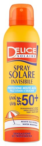 Delice Solaire | Transparent osynlig solspray SPF50+ 150 ml, mycket högt skydd för skyddad hud