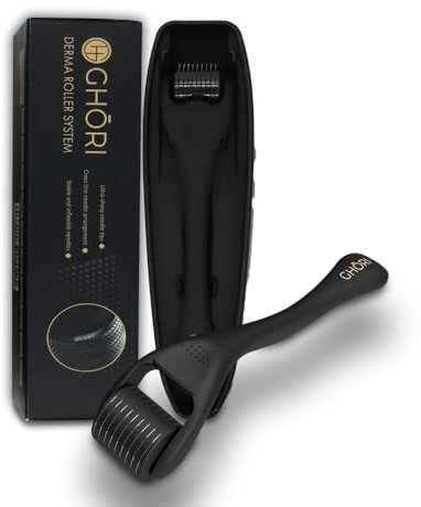 GHORI Derma Roller For Hair Growth with 540 Microscopical Needles Repairs Damaged Hair, Activates Hair Follicles For Hair Fall & Hair Thickening (.75MM)
