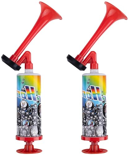 2 Pcs Super Loud Handheld Air Horn, Extra Loud Safety Alarm, Boat & Sports Noise Maker, Car Klaxon