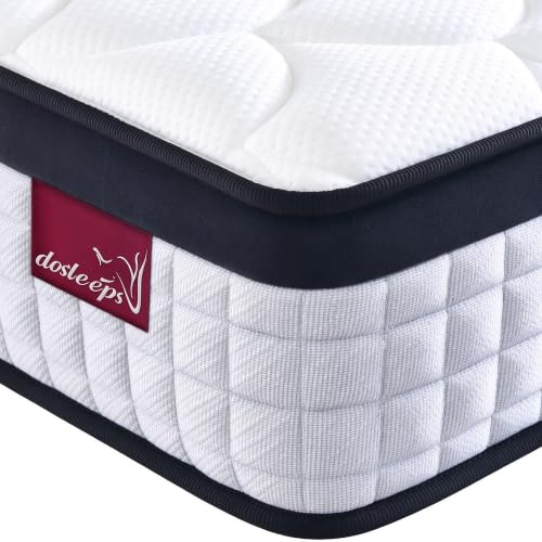 dosleeps Single Mattress 3FT,10 Inch Extra Thick 9-Zone Orthopedic Mattress with Memory Foam & Pocket Springs and 3D Breathable Fabric- Motion Isolation (90x190x25cm)
