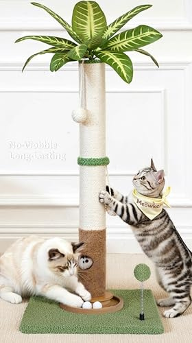 Meowker 35 Tall Palm Tree Cat Scratching Post Vertical for Indoor Cats
