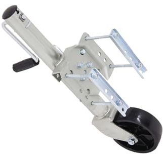 NYTFHMS Boat Trailer Jack - Heavy Duty Marine Swivel Trailer Jack,Swivel Trailer Jack,Bolt-On Trailer Jockey Wheel, 15Cm Trailer Wheels, Vertical Load 450Kg, 25Cm Lift