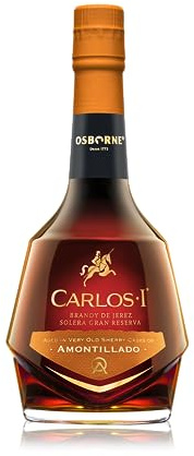 Carlos I Brandy de Jerez, Solera Gran Reserva, Amontillado, 70 cl (1 bottle)