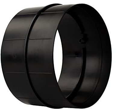 Rohrverbinder Verbindungsstück Rückstauklappe Rohr Verbinder PVC Lüftungssystem Ø 100 mm Ø 100 mm ohne Rückstauklappe