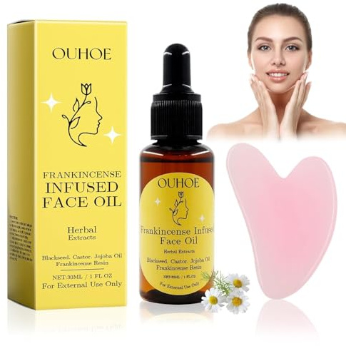 Olio di Incenso, Olio di Resina di Incenso Biologico, Siero Anti-età Naturale Al 100% Puro, Siero Idratante, Boswellia Serrata, Olioper Massaggi. (1 Pz)