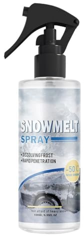 Mikiuly Deghiacciante Spray, Spray Sbrinante per Auto, Spray Antighiaccio, Deghiacciante Liquido ad Effetto Immediato, per Auto, Sbrinatore, 100ml