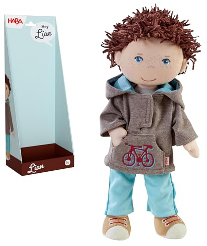 HABA Lian Fabric Doll: Cuddly Doll 30 cm for Toddlers from 18 Months – Soft, Washable & Sturdy Doll – Gift for Girls and Boys