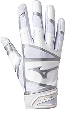 Mizuno Dam F-257 slaghandske, vit-silver, S