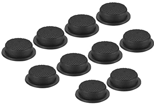 PATIKIL 0.63 LED Flashlight Switch Cap, 10 Pcs Silicone Soft Boot Cover for Push Button Switch Electric Torch Handheld Flashlights DIY Project, Black