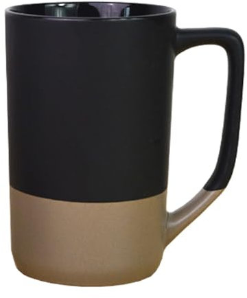 Taza de café grande de cerámica TuYines, 500 ml, clásica con asa, regalos para papá y hombres, apta para microondas y lavavajillas