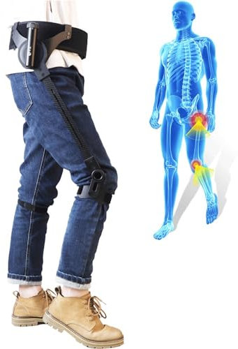 WDDEYYDS Aides Marche mobilité Verticale pour Les Personnes âgées, équipement d'entraînement rééducation Jambes Portable léger Aides Marche bionique Puissance du Corps,M