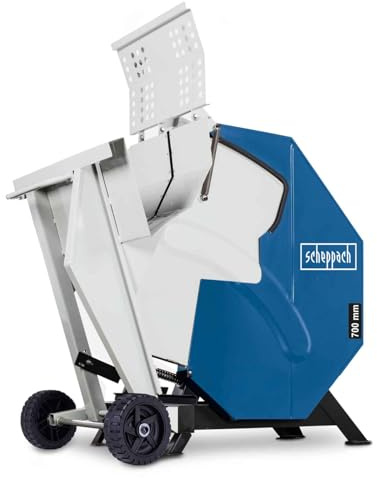 Scheppach Wippkreissäge HS730 | 400V 5000W | 700mm HW-Sägeblatt | Schnittlänge 250-1000mm | Schnitt-Ø 30-250mm | mit Sicherheits Schutzklappe | inkl. Fahrvorrichtung | Wippsäge Brennholzsäge