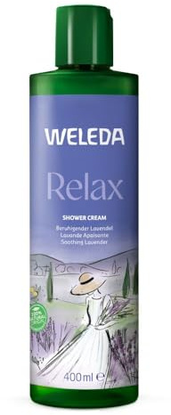 Weleda Relax Shower Gel with Lavender, Body wash with natural essential oils​, For Men & Women, Dermatologically tested, Vegan, 96% Recycled Packaging, 400ml