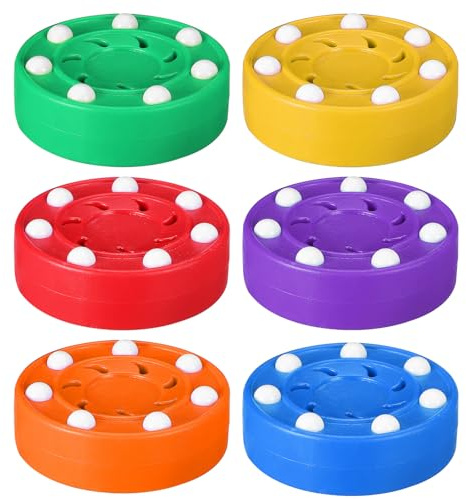 TOYANDONA 6pcs Roller Hockey Pucks for Skill Enhancement Precision Rolling for Practice Versatile Training for Field Hockey Performance Improvement