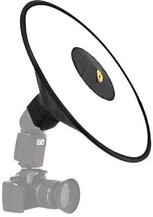 REFLEX CAMERA Diffusore universale per flash Softbox rotondo da 44 cm per DSLR Speedlite | Modificatore portatile di luce ad anello per fotografia di ritratto in studio | Include scatola portaoggetti